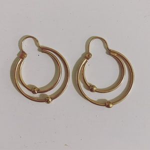 10k solid gold vintage earrings